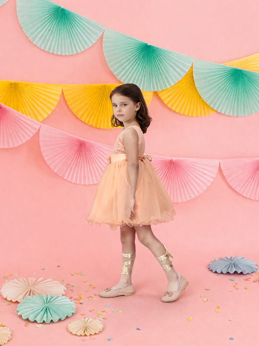 Toonyport Enchanted Princess Flared Party Dress