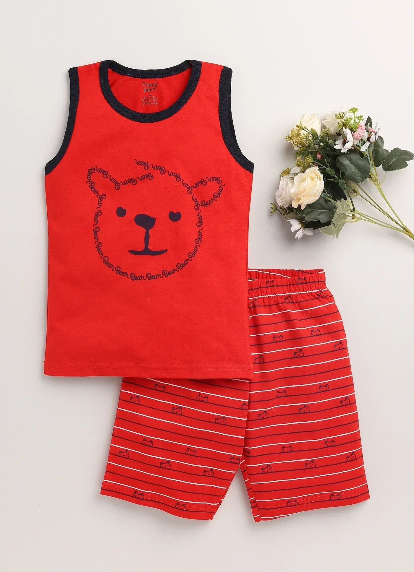 Toonyport Striped Pants & T-shirt Set For Boys