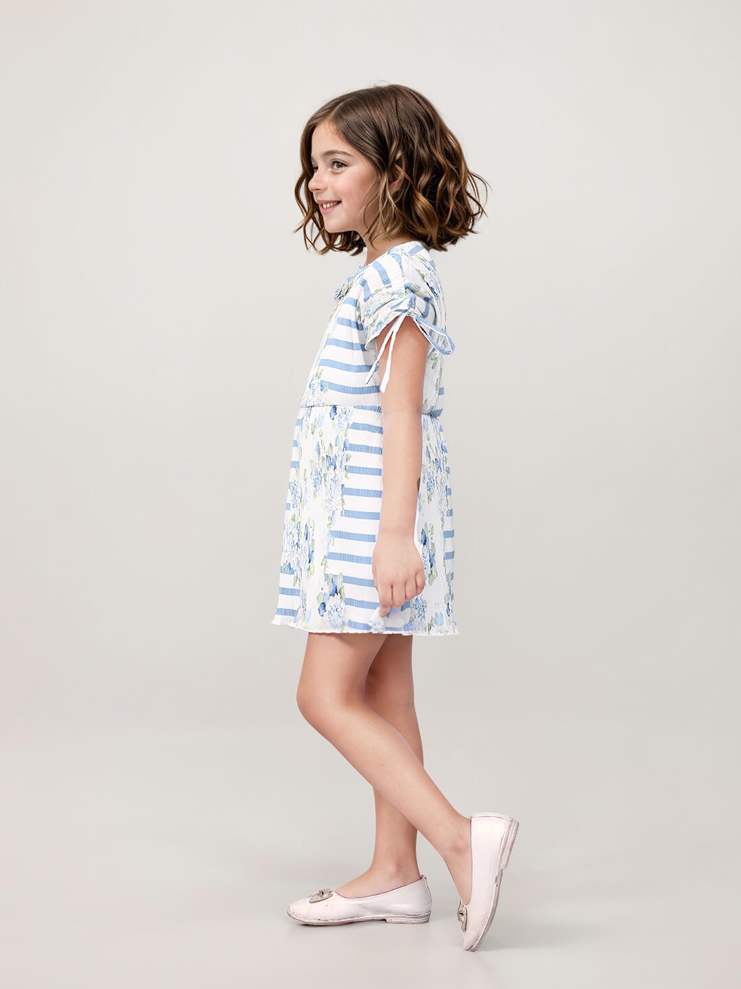 Toonyport Georgette Printed Fit and Flare Frocks for Girls