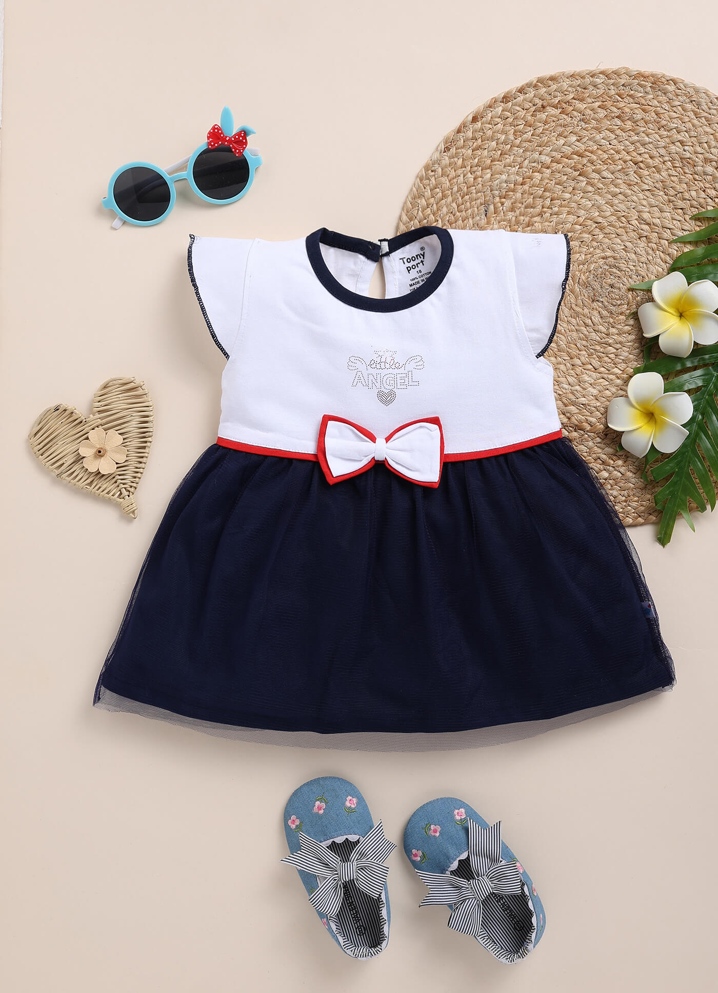 Toonyport Cotton Printed  Frocks For Girls