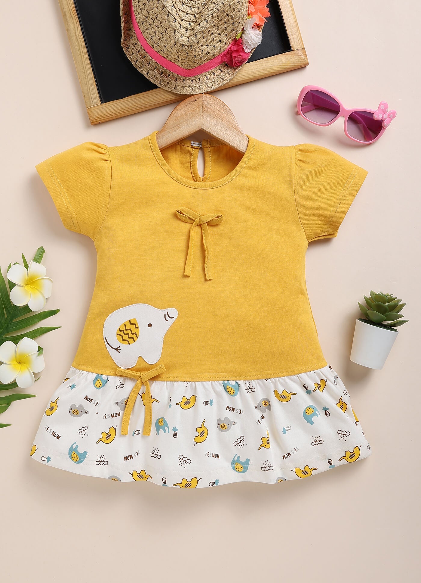 Toonyport Cotton Printed Frocks For Girls