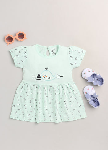 Toonyport Sleeveless Cotton Frock for Girls