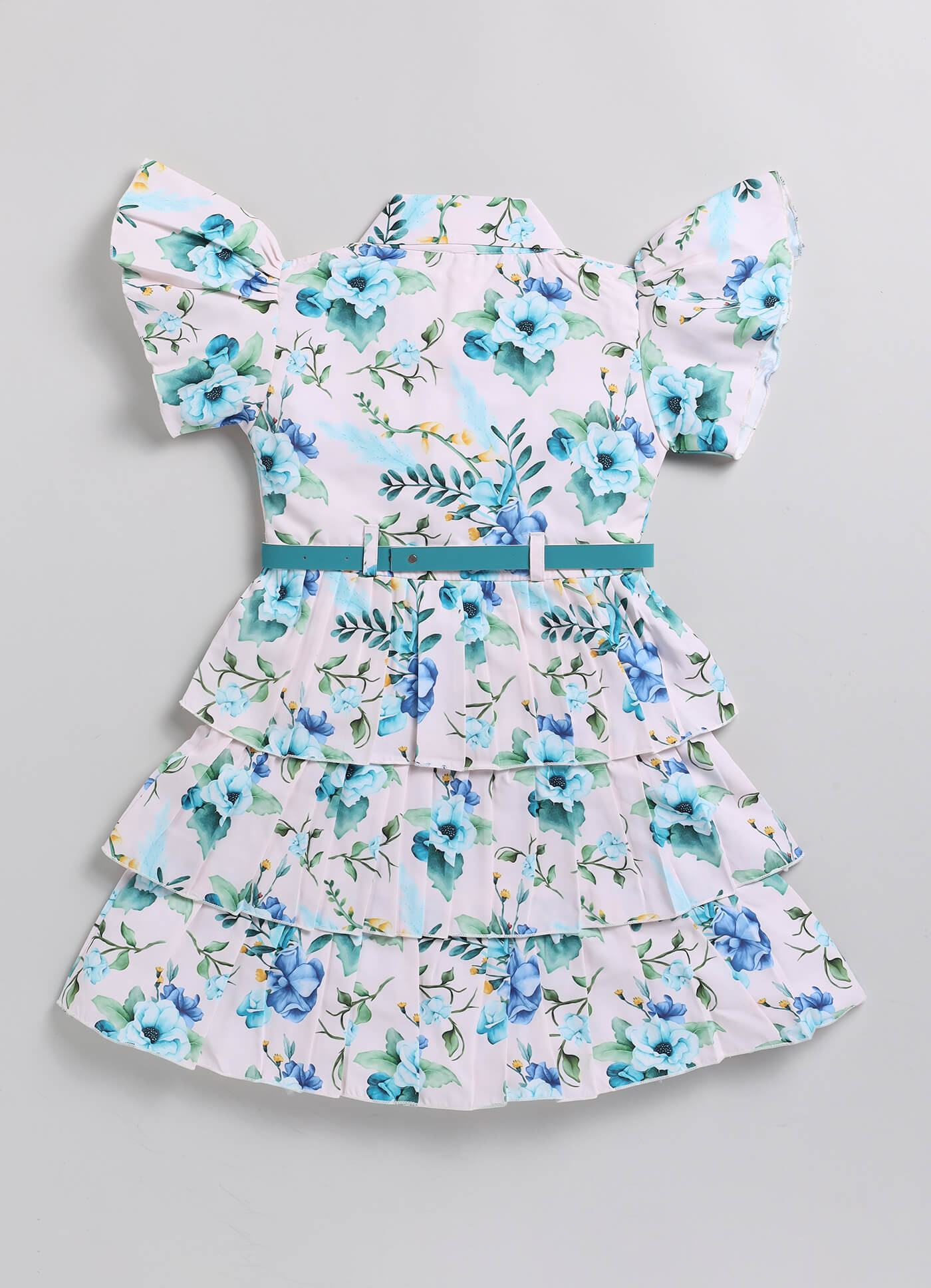 Printed Fit & Flare Dress For Girls