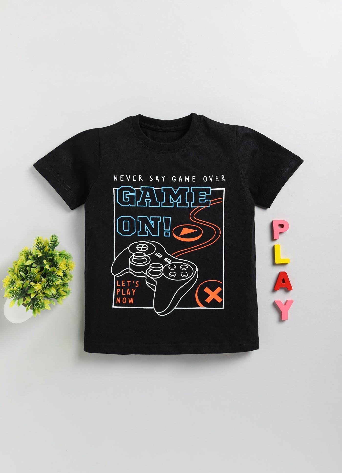 Toonyport Gaming Printed Half Sleeves Summer T-Shirt For Boys