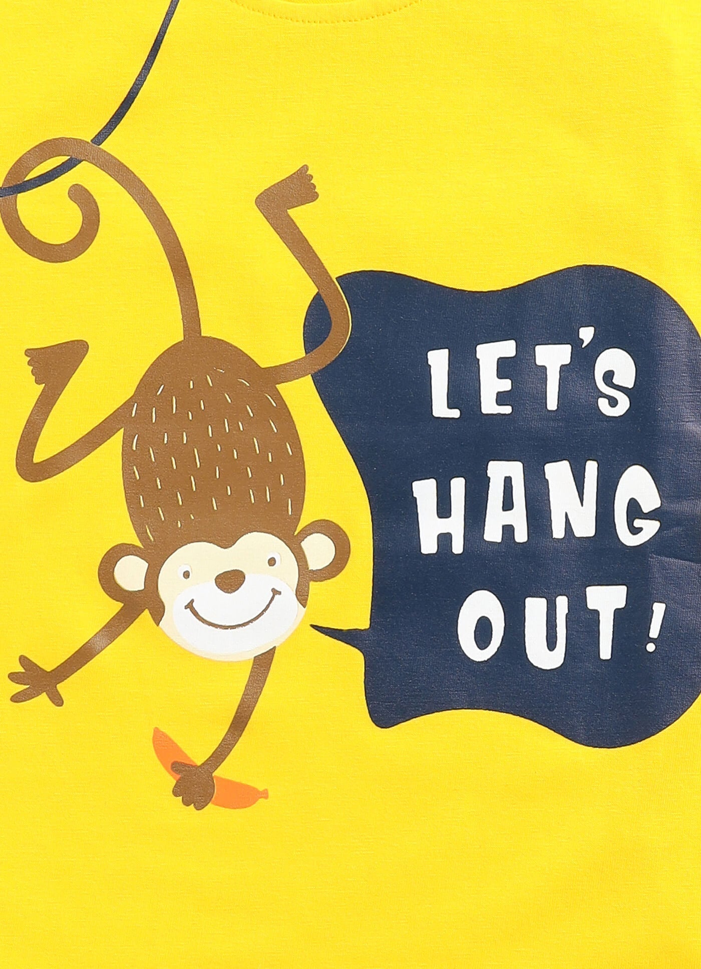 Toonyport Animal Printed Cotton T-Shirt & Three Quarter Pant Summer Set For Boys